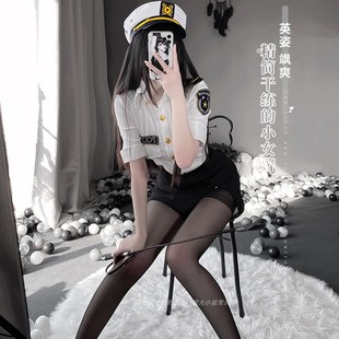 性感暗示趣情内衣秋冬款暴露包臀裙诱惑女空姐免脱大码制服套装