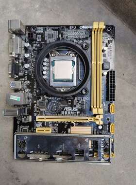 拆机成色不错华硕B85M-F+i54590处理器板U