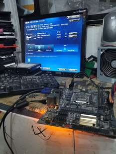 拆机华硕B85M-V5+i34170处理器板U一起2