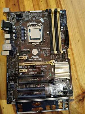 拆机成色很新的华硕B85PLUS+i54570一套