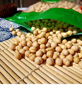 包邮安徽特产安庆何记何老太炒货小豌豆原味蚕豆零食下酒菜
