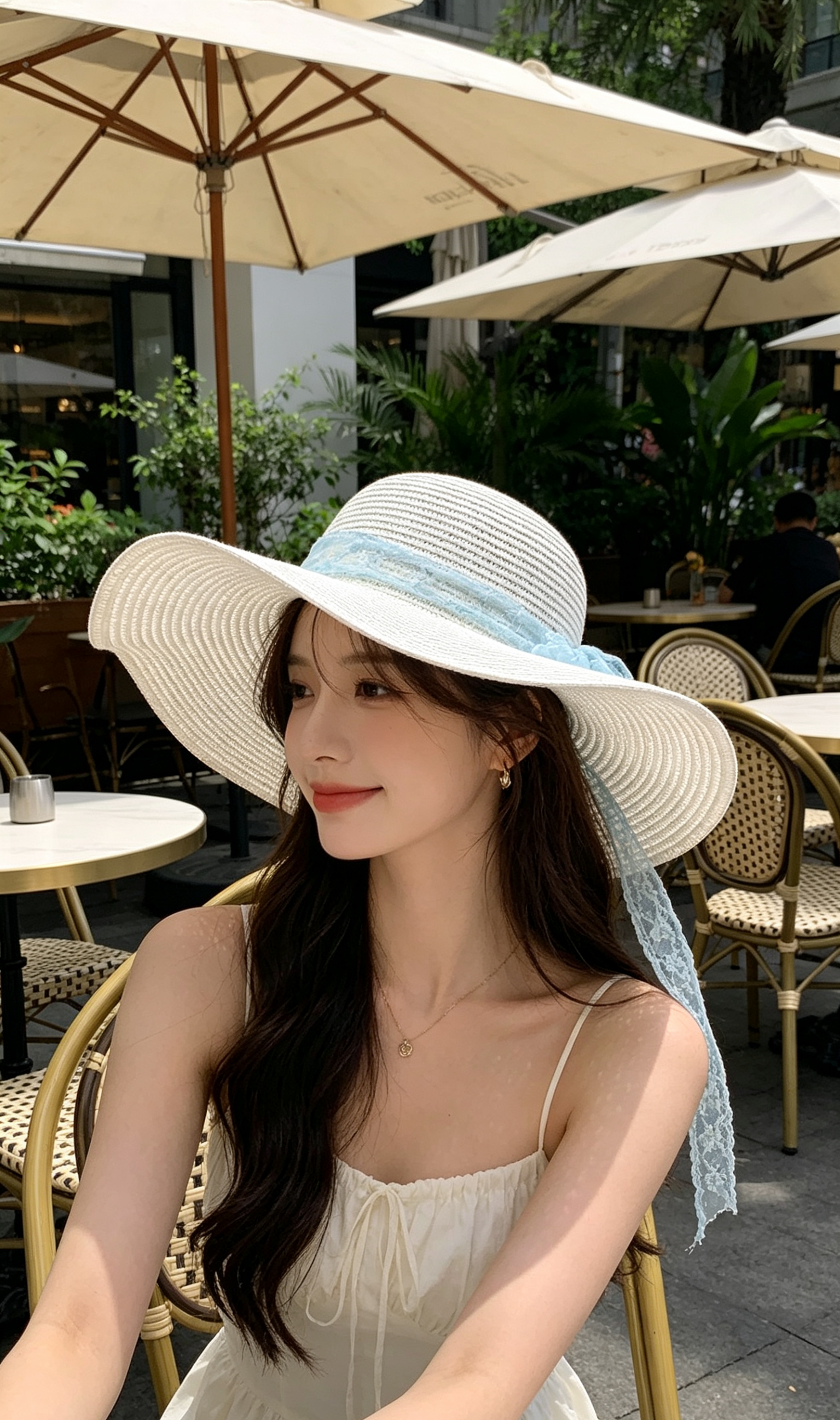 夏季新款大帽檐遮阳帽女防晒防紫外线沙滩帽海边度假风草帽