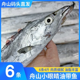 舟山带鱼雷达网新鲜冷冻特大鲜活海鲜整条小眼睛刀鱼东海油带肉厚