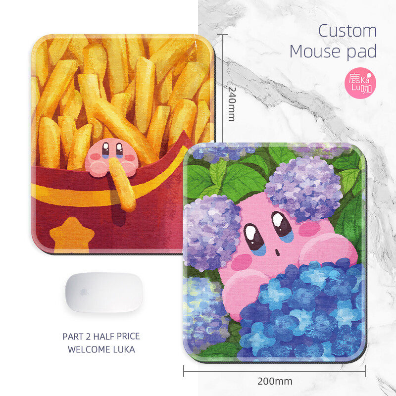 可爱鼠标垫锁边加厚个性防滑定制