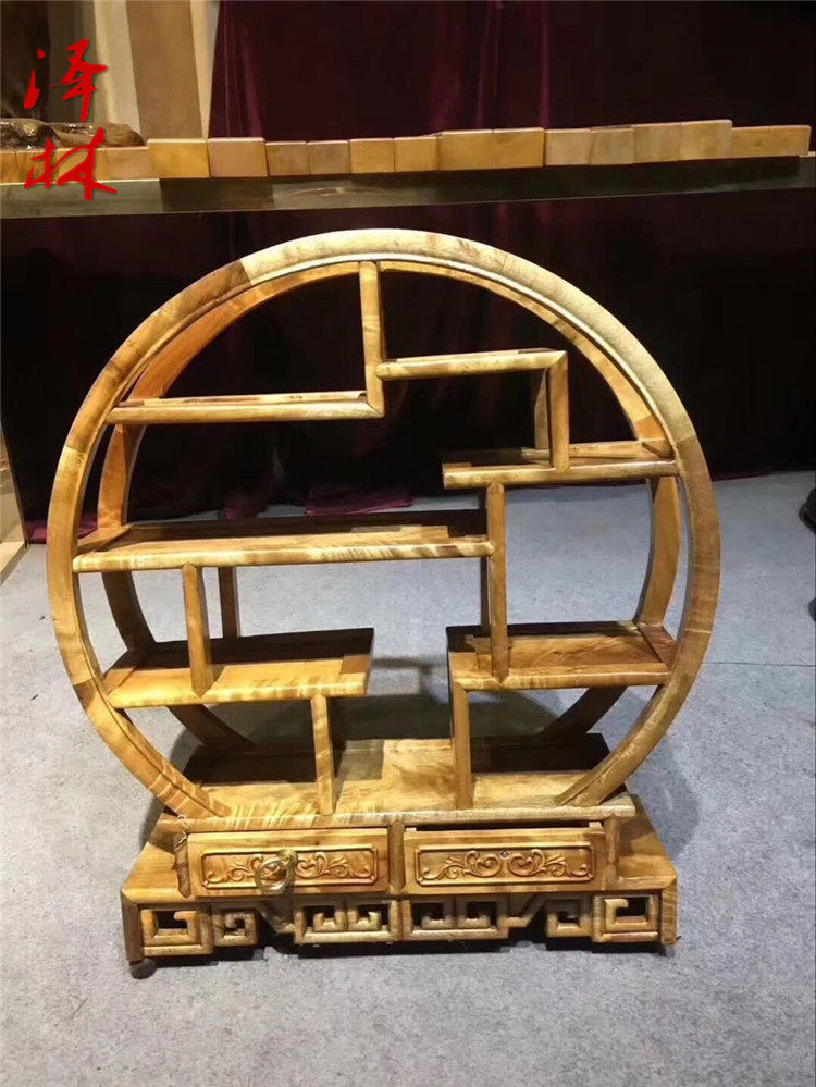 正宗金丝楠木博古架小叶桢楠收纳架子木架古董摆件架实木仿古工艺