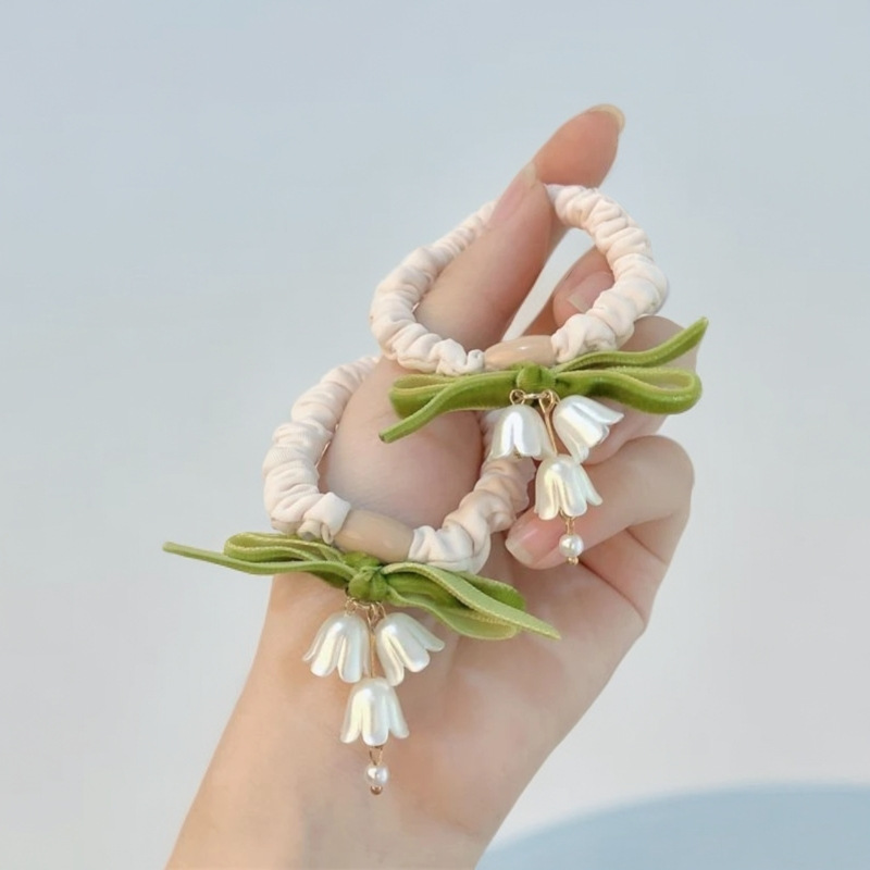 铃兰腕花伴娘新款少女超仙发绳两用爆款头绳扎头发姐妹团手腕花