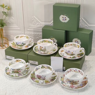 日本则武宫崎骏卡通动漫周边马克杯咖啡杯陶瓷杯子礼盒装