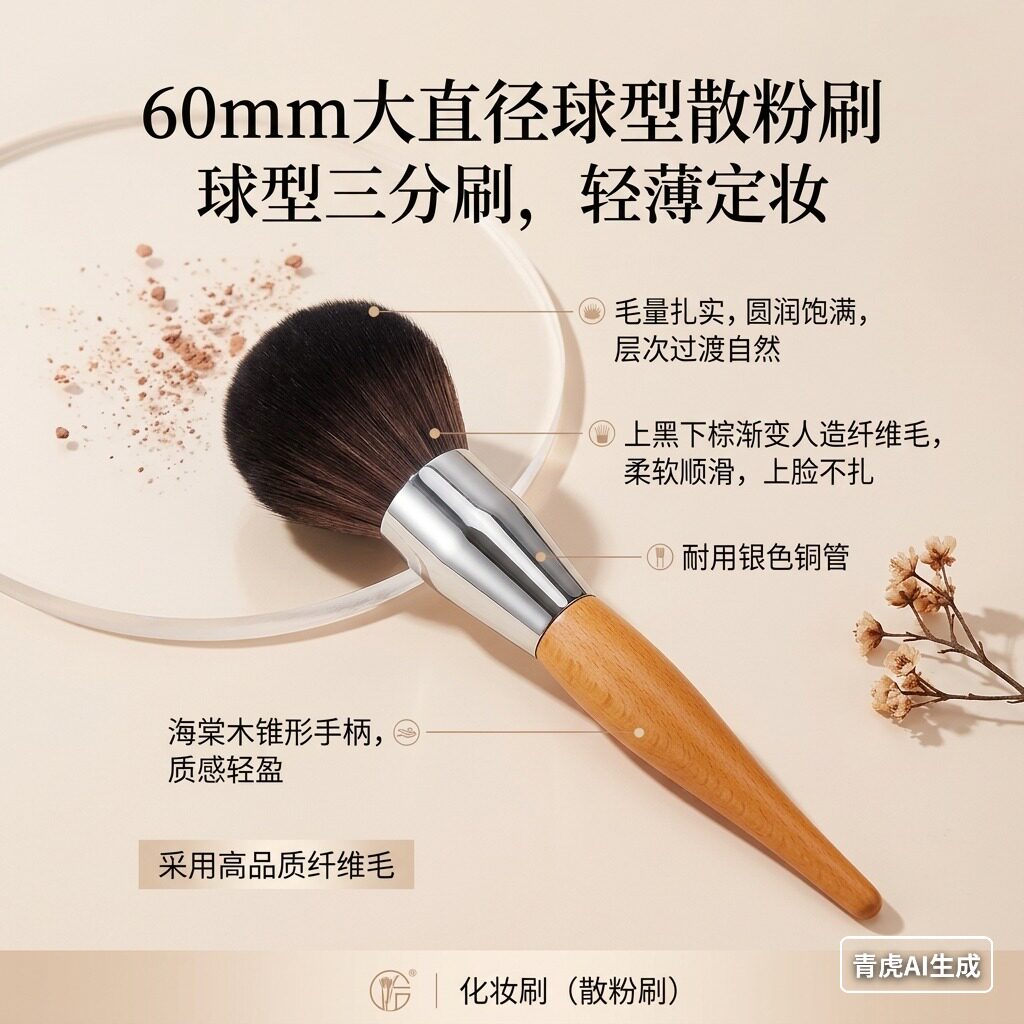 球型散粉刷便携大号均匀定妆