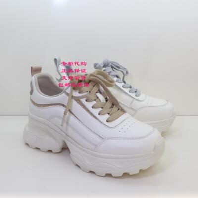 哈森女鞋2025年春新款厚底老爹鞋