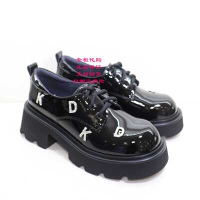 卡迪娜2024年新款水钻舒适乐福鞋