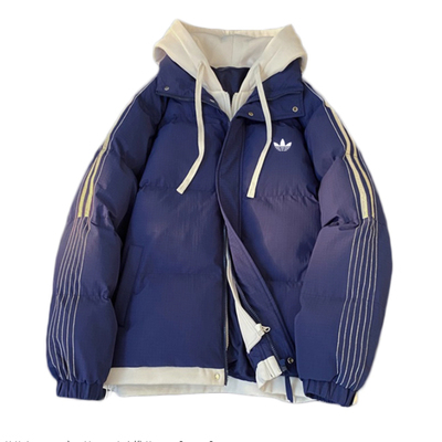 【奥特莱斯一折清仓】反季连帽棉服冬季加绒加厚棉袄多巴胺棉衣男