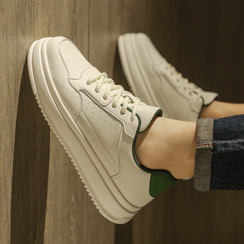男鞋春季2026新款高级感百搭厚底小白鞋男士厚底工作休闲潮流板鞋