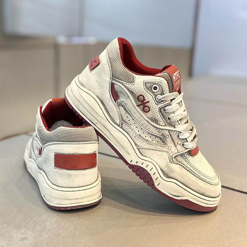 男鞋2026新款春季潮牌百搭休闲运动板鞋小众设计工作增高厚底潮鞋,流行男鞋,休闲板鞋,淘宝优惠券,粉丝福利购,淘宝优惠卷