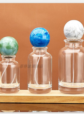 香水瓶30ML50ML100ML卡口香水分装瓶玻璃香水喷雾瓶按压式球盖