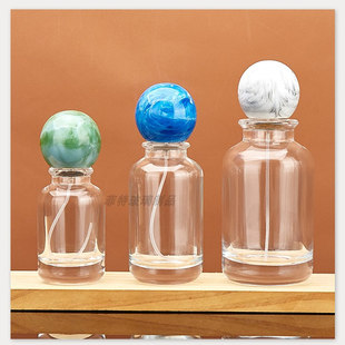 香水瓶30ML50ML100ML卡口香水分装瓶玻璃香水喷雾瓶按压式球盖