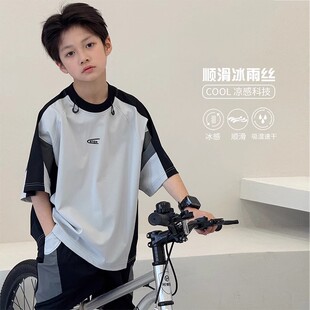 男童夏套装2025新款炸街痞帅儿童篮球服装男孩夏季运动服两件套夏
