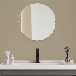 家用贴墙自粘软镜子高清亚克力软玻璃全身穿衣镜卫生间浴室化妆镜