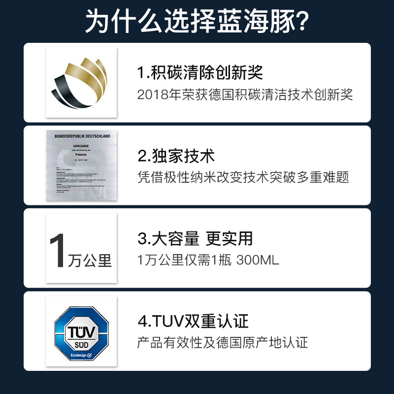 德国蓝海豚汽车三元崔化洗剂清洗剂催化氧传感器发动机积碳清洁剂