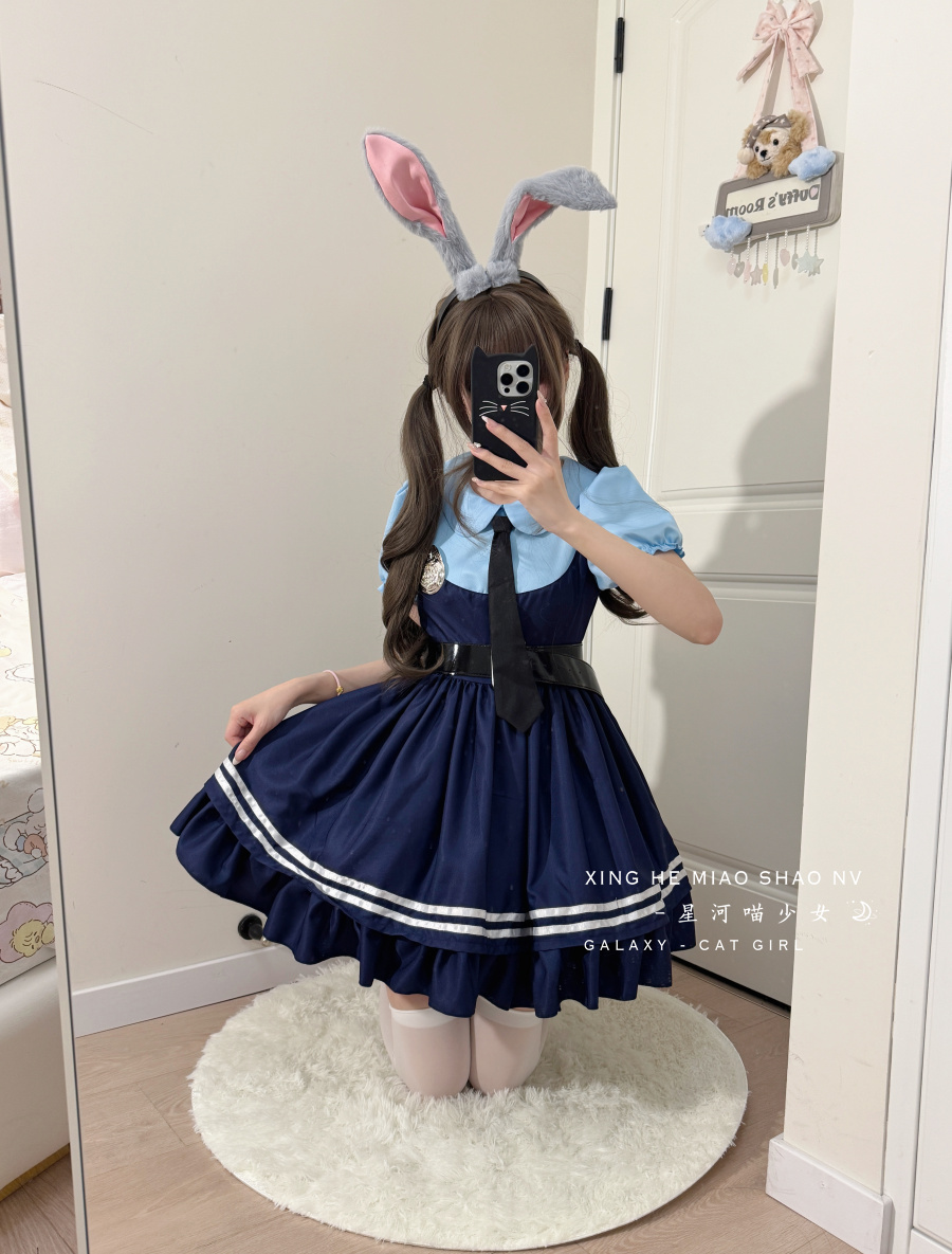 星河喵少女*疯狂动物城cos朱迪兔子cos万圣节动漫cosplay服装全套
