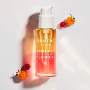 现货芬兰Lumene优姿婷北极芸莓VC鸡尾酒保湿精华油抗氧化15ml