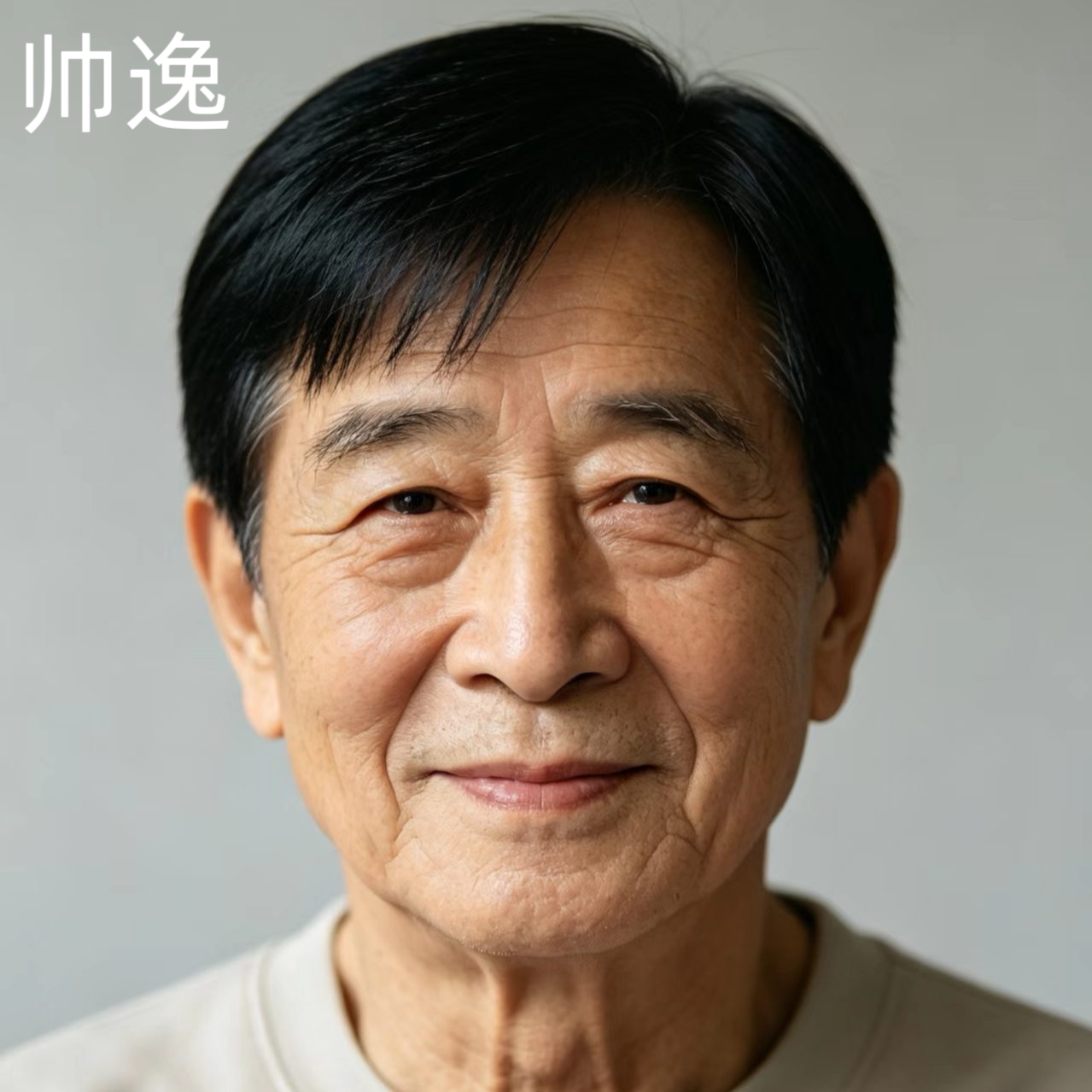 假发男短发全头套真发全真人发男士中老年真发套自然真人发丝图片