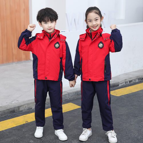 儿童中小学生校服加绒秋冬三件套