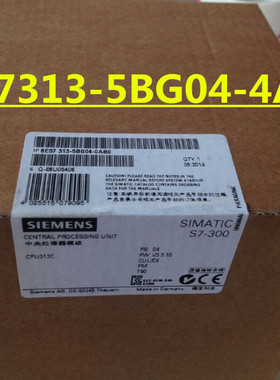 6ES7313-5BG04-4AB1全新原装S7-300 CPU 313c 6ES73135BG044AB1