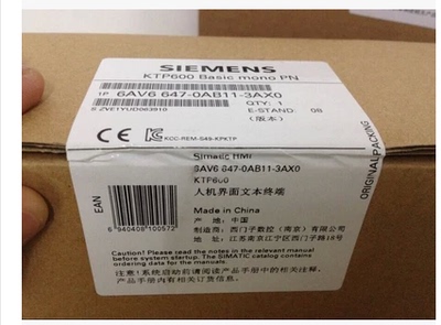 6AV6647-0AB11-3AX0 KTP600基本面板 触摸屏6AV6 647-OAB11-3AXO