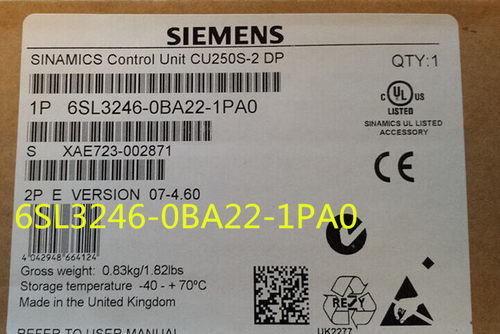 西门子G120控制单元CU250S-2 DP全新原装正品 6SL3246-0BA22-1PA0