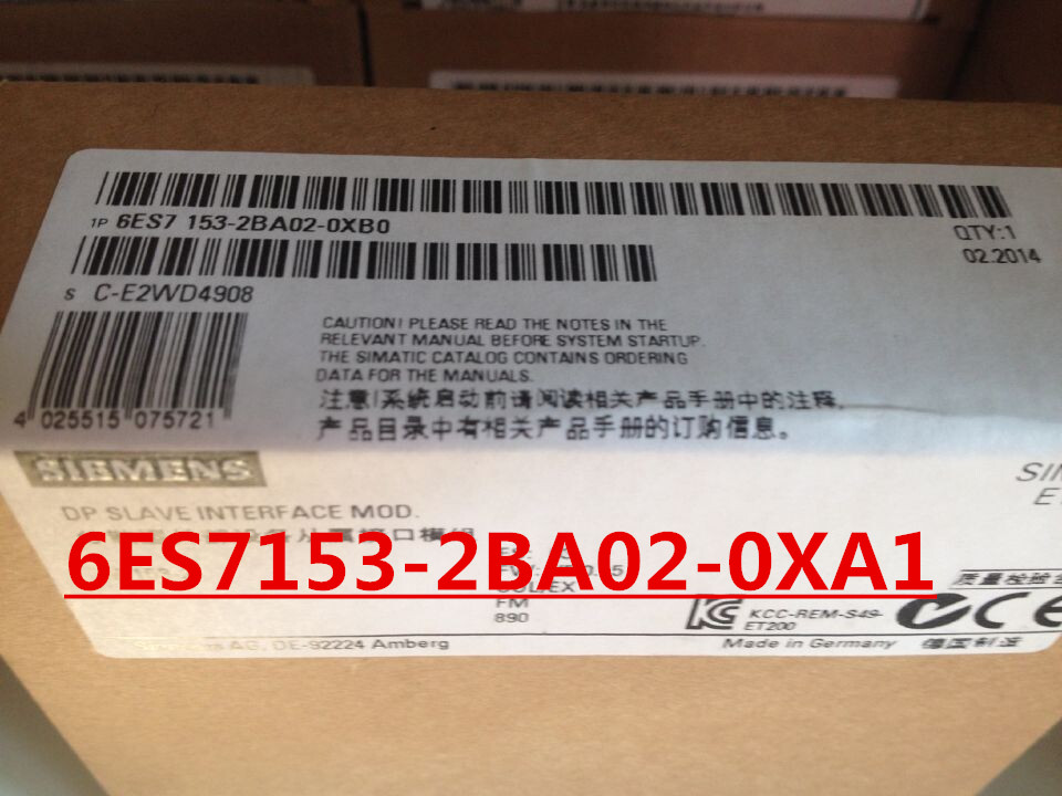 6ES7153-2BAO2-OXA1 西门子IM接口模块 6ES7153-2BA02-0XA1