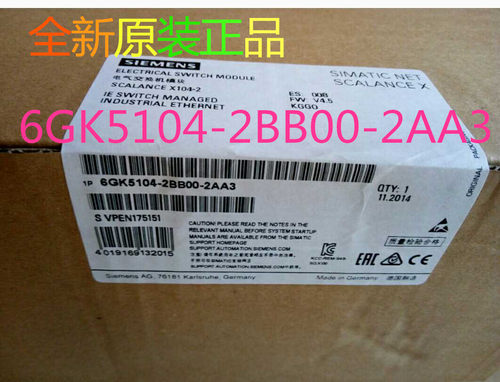 6GK5104-2BB00-2AA3 X104-2电气交换机模块6GK5 104-2BBOO-2AA3