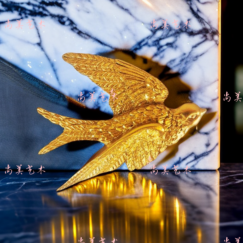 金色小燕子装饰品墙面挂件壁饰