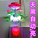 光控小夜灯七彩渐变led节能光感应婴儿喂奶卧室床头睡眠夜用夜灯