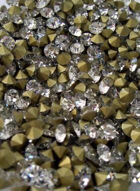 SS16#尖底水钻 3.8-4.0mm国贸A钻玻璃尖钻1包10罗=1440颗