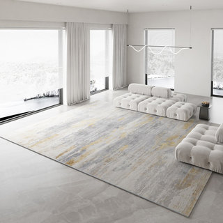 地毯客厅侘寂风卧室轻奢家用北欧现代简约北欧沙发茶几床边毯地垫