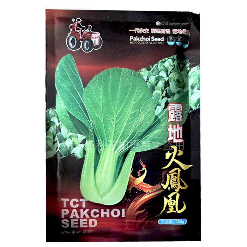 露地黄凤凰青梗菜种子油菜籽100g杂交生长强势叶色绿耐热耐湿基地