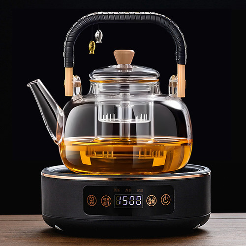 黑晶炉煮茶家用煮茶器2024新款小型电磁炉烧水壶煮茶炉泡茶电热炉