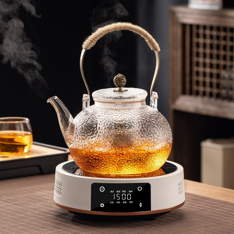 玻璃煮茶壶蒸煮一体2026新款养生烧水泡茶壶煮茶器电陶炉茶具套装