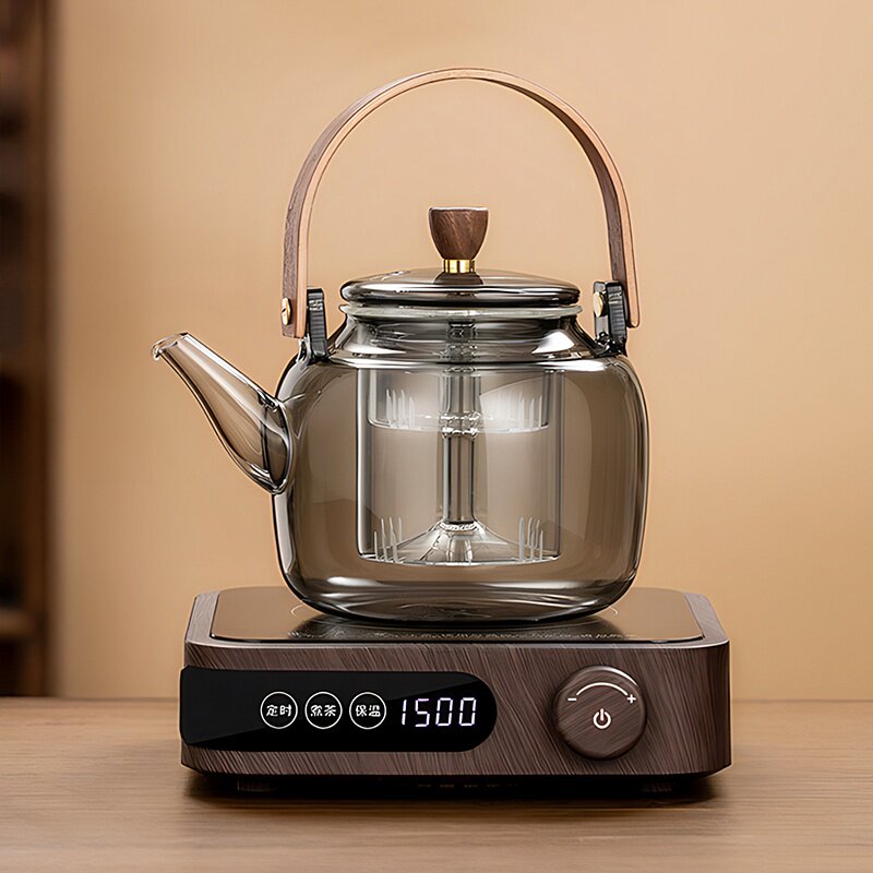 新款黑晶炉煮茶家用煮茶器煮茶炉小型电磁炉烧水养生壶泡茶电热炉