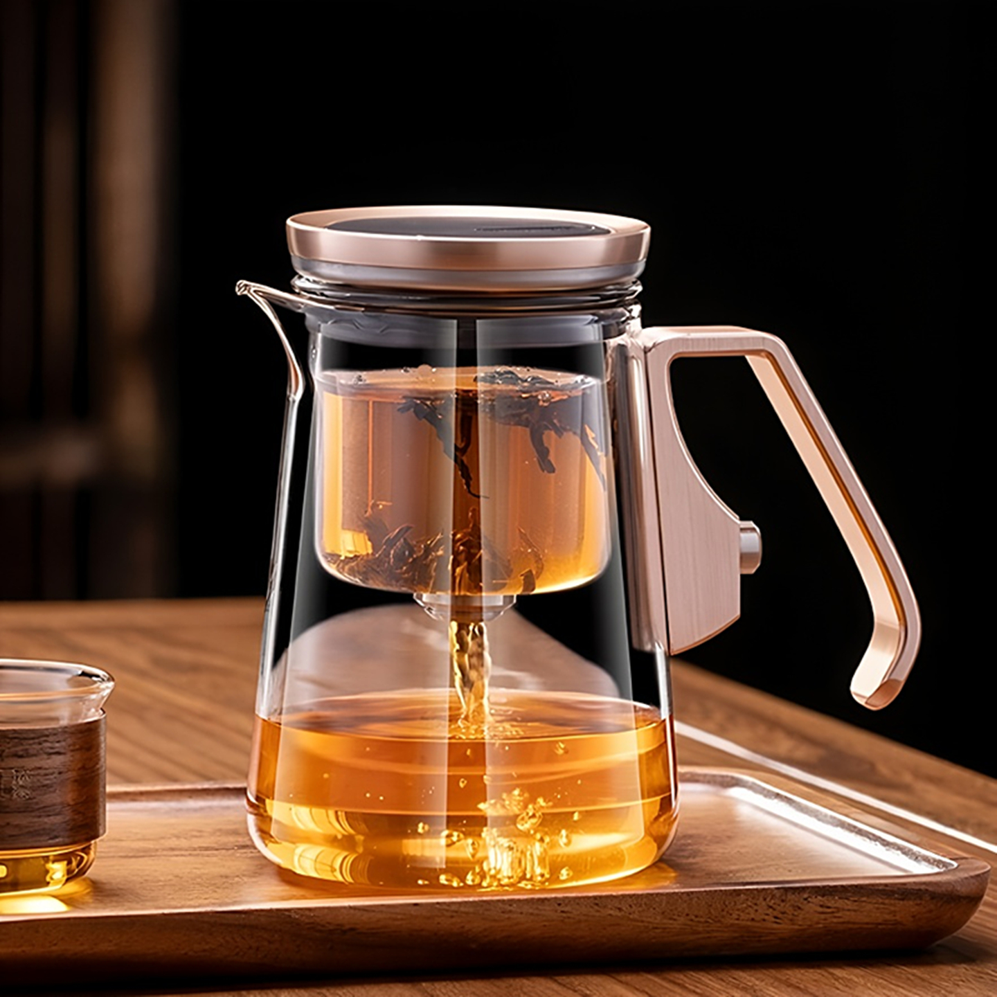 高档泡茶壶茶水分离磁吸飘逸杯