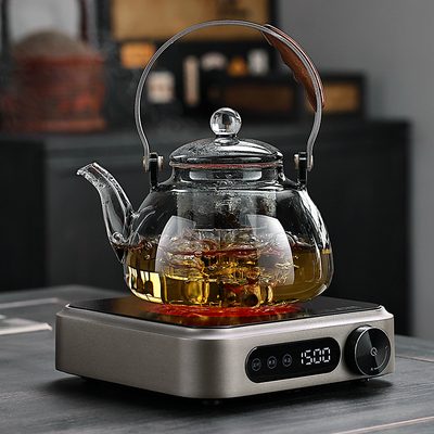【铝合金智能双控】电陶炉煮茶器