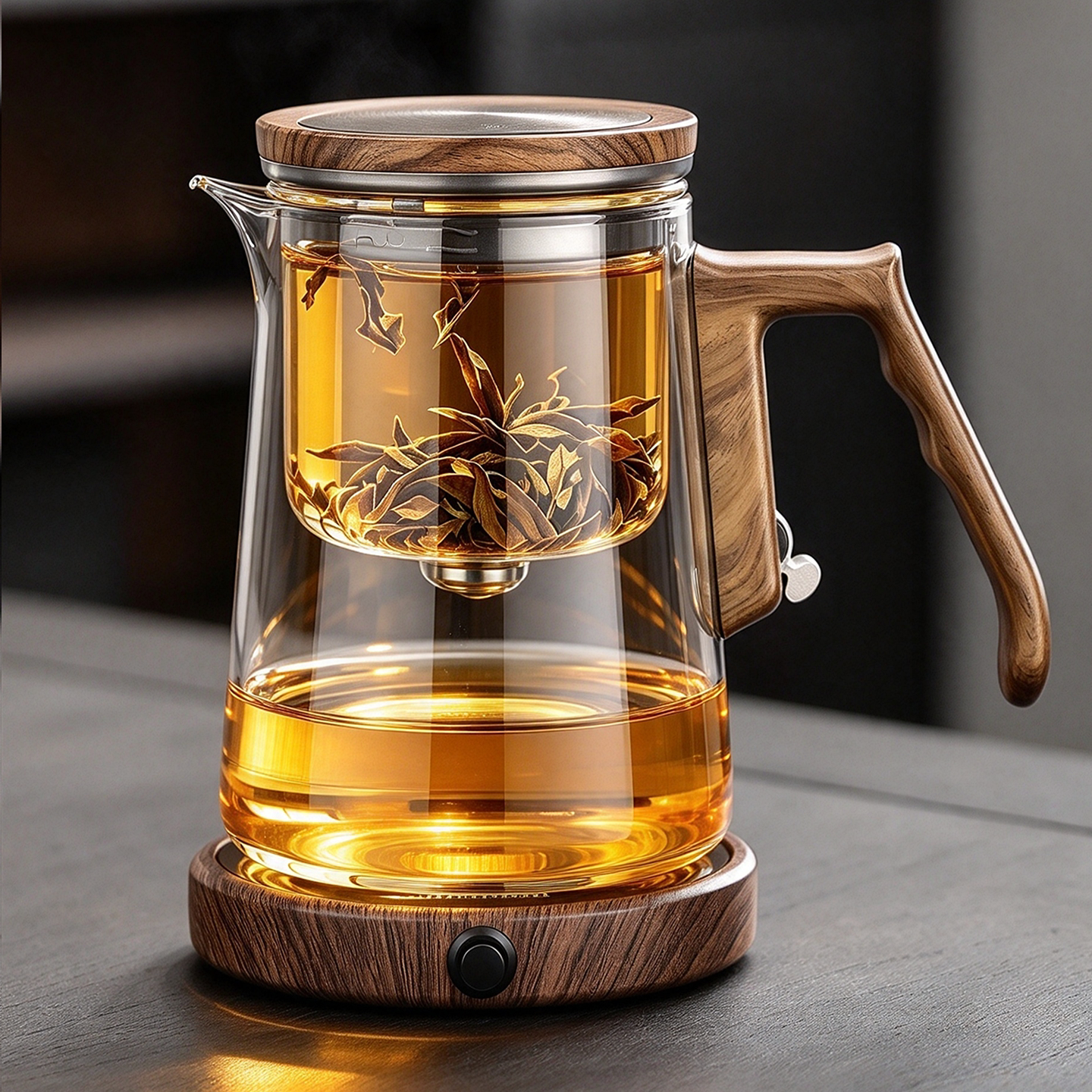 泡茶壶飘逸杯2026新款玻璃泡茶杯磁吸泡茶神器一键过滤茶水分离杯