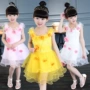 Mùa hè mới 2018 trang phục thể thao giản dị dành cho học sinh Người mẫu nữ dáng chuẩn Hàn Quốc mùa hè không tay váy công chúa - Trang phục thể thao bộ nỉ the thao nữ mùa đông