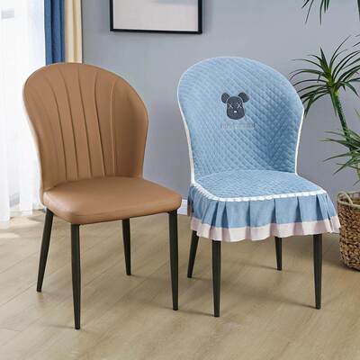坐垫一体椅子套餐新款包椅套四季quan家用凳子靠背罩扇贝轻奢套罩