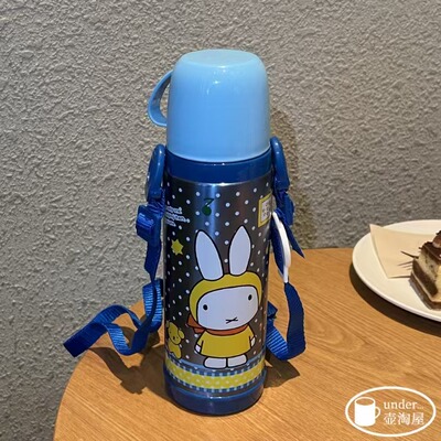 米菲MF-3410儿童卡通学生背带保温瓶不锈钢真空防漏壶直饮水杯盖