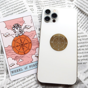 【巫酱出品】原创命运之轮24K镀真金 手机贴纸 新年旺运手机贴