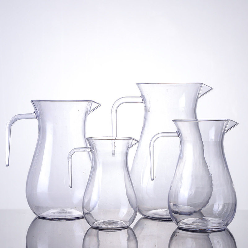 PC扎壶亚克力红酒 白酒 带把分酒器透明塑料醒酒器酒店餐厅酒吧