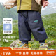男女童冬季 仿牛仔裤 儿童加厚保暖滑雪裤 齐齐熊宝宝羽绒裤 子防寒裤