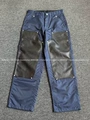 Blue 925 Silver Buckle Pebbled Cowhide