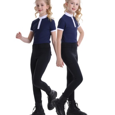 春夏儿童马裤高腰四季速干马裤意大利同款耐磨防滑透气弹力马术裤